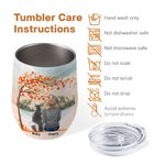 Gepersonaliseerd Spelen met mijn harige vrienden onder de esdoorn wijn Tumbler Food Grade roestvrij staal Verjaardag Kerstcadeau voor hondenliefhebber