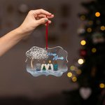 Personalised Your Wings Were Ready But Our Hearts Were Not Irregular Shape Acrylic Ornament Christmas Memorial Gift for Family Friends