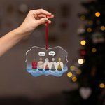 Personalized I Miss You I Know Irregular Shape Acrylic Ornament Christmas Memorial Gift for Family Friends