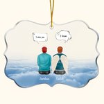 Personalized I Miss You I Know Irregular Shape Acrylic Ornament Christmas Memorial Gift for Family Friends