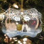 Personalised We Miss You We Know Irregular Shape Acrylic Ornament Christmas Memorial Gift for Family Friends