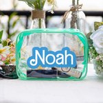 Personalized Doll Inspired Clear Makeup Travel Cosmetic Bag Water Proof Birthday Bachelorette Party Gift for Her