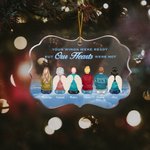 Personalizado Your Wings Were Ready But My Heart Was Not Ornamento acrílico de forma irregular Regalo de Navidad conmemorativo para amigos de la famil