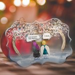 Personalized I Miss You More Than Anything I Know Irregular Shape Acrylic Decoration Christmas Birthday Commemorative Gift for Family Friends