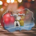 Personalisierte In liebevoller Erinnerung an diejenigen, die für immer unregelmäßige Form Acryl Ornament Weihnachten Memorial Geschenk für Familie Fre