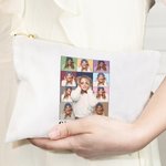 Personalised Eras Tour Poster Photos Cotton Linen Cosmetic Bag with Zipper Christmas Wedding Mother's Day Gift for Friends Sisters Bridesmaids Mom
