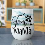 Personalized Enjoy The Natural Scenery Together with Fur Babies Wine Tumbler Food Grade Stainless Steel Birthday Christmas Gift for Dog Lovers