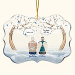 Personalised I Miss You I'm Always With You Irregular Shape Acrylic Ornament Christmas Memorial Gift for Family Friends