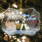 Personalised Your Wings Were Ready But Our Hearts Were Not Irregular Shape Acrylic Ornament Christmas Memorial Gift for Family Friends