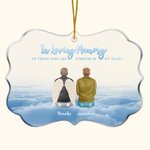 Personalisierte In liebevoller Erinnerung an diejenigen, die für immer unregelmäßige Form Acryl Ornament Weihnachten Memorial Geschenk für Familie Fre