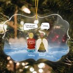 Personalized We Miss You More Than Anything We Know Irregular Shape Acrylic Ornament Christmas Memorial Gift for Family Friends