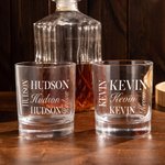 Vasos de Whisky Personalizados con Nombre 10oz Cocktail Bourbon Rocks Vasos para Beber Cumpleaños Dia del Padre Regalo de Bodas para Amantes de los Li