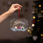Personalised In Loving Memory Of Those Who Are Forever In Our Hearts Irregular Shape Acrylic Ornament Christmas Memorial Gift for Family Friends