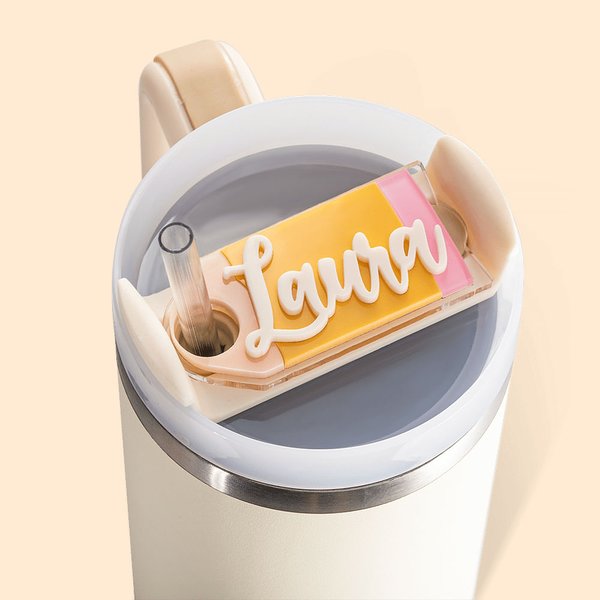 Personalisierte Bleistift Design Namensschild Tag für Stanley Becher Teacher's Day Anerkennung Geschenk für Lehrer