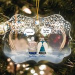 Personalised I Miss You I'm Always With You Irregular Shape Acrylic Ornament Christmas Memorial Gift for Family Friends