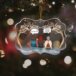 Personalized I Miss You I'm Always With You Irregular Shape Acrylic Ornament Christmas Souvenir Gift for Family Friends