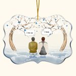 Personalised We Miss You We Know Irregular Shape Acrylic Ornament Christmas Memorial Gift for Family Friends