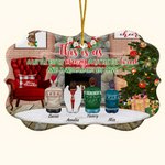 Henkilökohtainen takka Tämä on meille Keraaminen koriste nimillä Joulu Muistolahja Perheelle Veljet Siskot