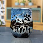 Personalizzato Enjoy The Starry Sky Together with Fur Babies Wine Tumbler in acciaio inox per alimenti Regalo di Natale per gli amanti dei cani