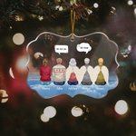 Personalized I Miss You I Know Irregular Shape Acrylic Ornament Christmas Memorial Gift for Family Friends
