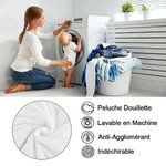 Couverture avec Photos et Nom Personnalisés pour Chien et Chat Cadeau de Noël pour les Amoureux des Animaux de Compagnie