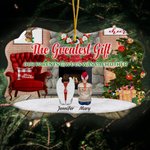 Personalizzato Il più grande regalo che i nostri genitori ci hanno fatto è stato l'altro Ornamento in ceramica con nomi Regalo di Natale per la famigl