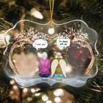 Personalized I Miss You I'm Always With You Irregular Shape Acrylic Ornament Christmas Souvenir Gift for Family Friends