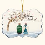 Personalised In Loving Memory Of Those Who Are Forever In Our Hearts Irregular Shape Acrylic Ornament Christmas Memorial Gift for Family Friends