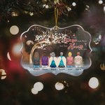 Personalisierte Kardinäle Ihre Flügel waren bereit, aber mein Herz war nicht unregelmäßige Form Acryl Ornament mit Namen 2-6 Personen Memorial Geschen
