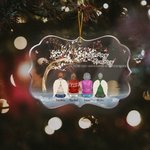 Personalised In Loving Memory Of Those Who Are Forever In Our Hearts Irregular Shape Acrylic Ornament Christmas Memorial Gift for Family Friends