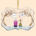 Personalized I Miss You I'm Always With You Irregular Shape Acrylic Ornament Christmas Souvenir Gift for Family Friends