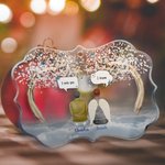 Personalised We Miss You We Know Irregular Shape Acrylic Ornament Christmas Memorial Gift for Family Friends