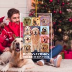 Décoration Personnalisée avec 1-9 Photos Style Eras Tour Ornement de Noël en Acrylic Décor Arbre Noël Pour Famille Amoureux des Animaux