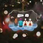 Personalized We Miss You More Than Anything We Know Irregular Shape Acrylic Ornament Christmas Memorial Gift for Family Friends