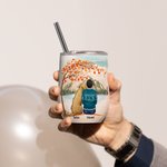 Gepersonaliseerd Spelen met mijn harige vrienden onder de esdoorn wijn Tumbler Food Grade roestvrij staal Verjaardag Kerstcadeau voor hondenliefhebber