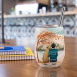 Gepersonaliseerd Spelen met mijn harige vrienden onder de esdoorn wijn Tumbler Food Grade roestvrij staal Verjaardag Kerstcadeau voor hondenliefhebber