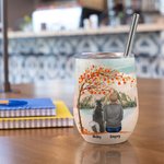 Gepersonaliseerd Spelen met mijn harige vrienden onder de esdoorn wijn Tumbler Food Grade roestvrij staal Verjaardag Kerstcadeau voor hondenliefhebber