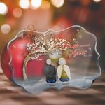 Personalisierte Kardinäle Ihre Flügel waren bereit, aber mein Herz war nicht unregelmäßige Form Acryl Ornament mit Namen 2-6 Personen Memorial Geschen