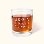 Vasos de Whisky Personalizados con Nombre 10oz Cocktail Bourbon Rocks Vasos para Beber Cumpleaños Dia del Padre Regalo de Bodas para Amantes de los Li