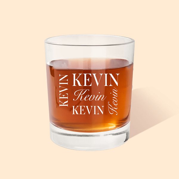 Vasos de Whisky Personalizados con Nombre 10oz Cocktail Bourbon Rocks Vasos para Beber Cumpleaños Dia del Padre Regalo de Bodas para Amantes de los Li