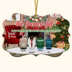 Personalizzato Il più grande regalo che i nostri genitori ci hanno fatto è stato l'altro Ornamento in ceramica con nomi Regalo di Natale per la famigl