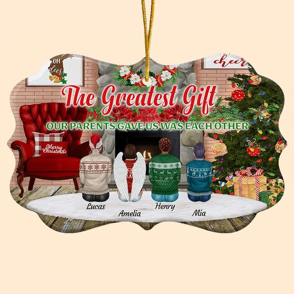 Personalizzato Il più grande regalo che i nostri genitori ci hanno fatto è stato l'altro Ornamento in ceramica con nomi Regalo di Natale per la famigl