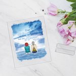 Personalized Your Wings Were Ready But Our Hearts Were Not Acrylic Plaque Desk Decor Memorial Gift for Family
