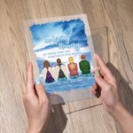 Personalizado En memoria de los que están para siempre en nuestros corazones acrílico placa de Navidad Memorial de regalo para la familia amigos