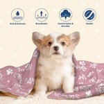 Personalised Cute Paw Print Soft Pet Name Blanket for Car Lap Sofa Birthday Christmas Gift for Cat Dog Pet Lover