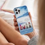 Personalisierte Wir vermissen Sie wir wissen, in Cloud Handytasche mit Namen Weihnachten Memorial Geschenk für Freunde Familie