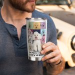 Personalized Eras Tour Poster Style 20oz Tumbler with Lid and Straw Cleaning Brush Birthday Christmas Gift for Friend Pet Lover
