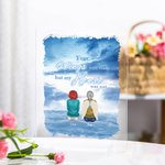 Personalized Your Wings Were Ready But Our Hearts Were Not Acrylic Plaque Desk Decor Memorial Gift for Family