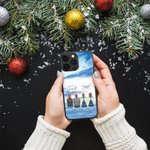 Personalisierte ich vermisse dich ich bin immer mit dir Handytasche mit Namen und Flügeln Weihnachten Memorial Geschenk für Freunde Familie