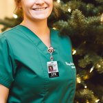 Personalized Christmas Hat Pet Portrait Badge Reel with Glitter Paw Charm Christmas Thanksgiving Gift for Veterinary Nurse Pet Lover